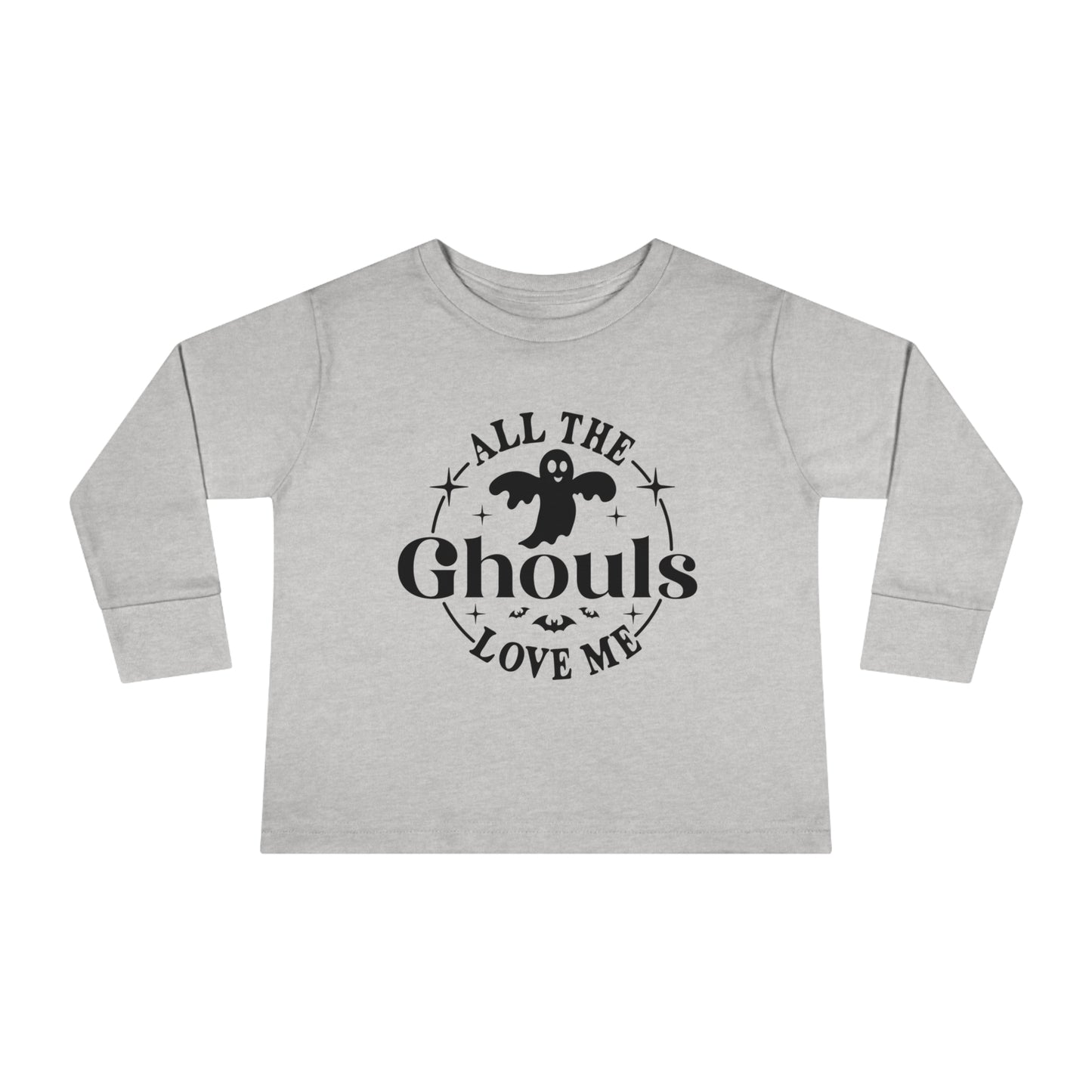 All the ghouls love me Halloween Toddler Long Sleeve Tee