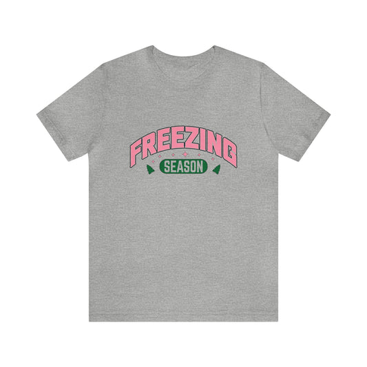 Freezing Season Women's funny Short Sleeve Christmas T Shirts