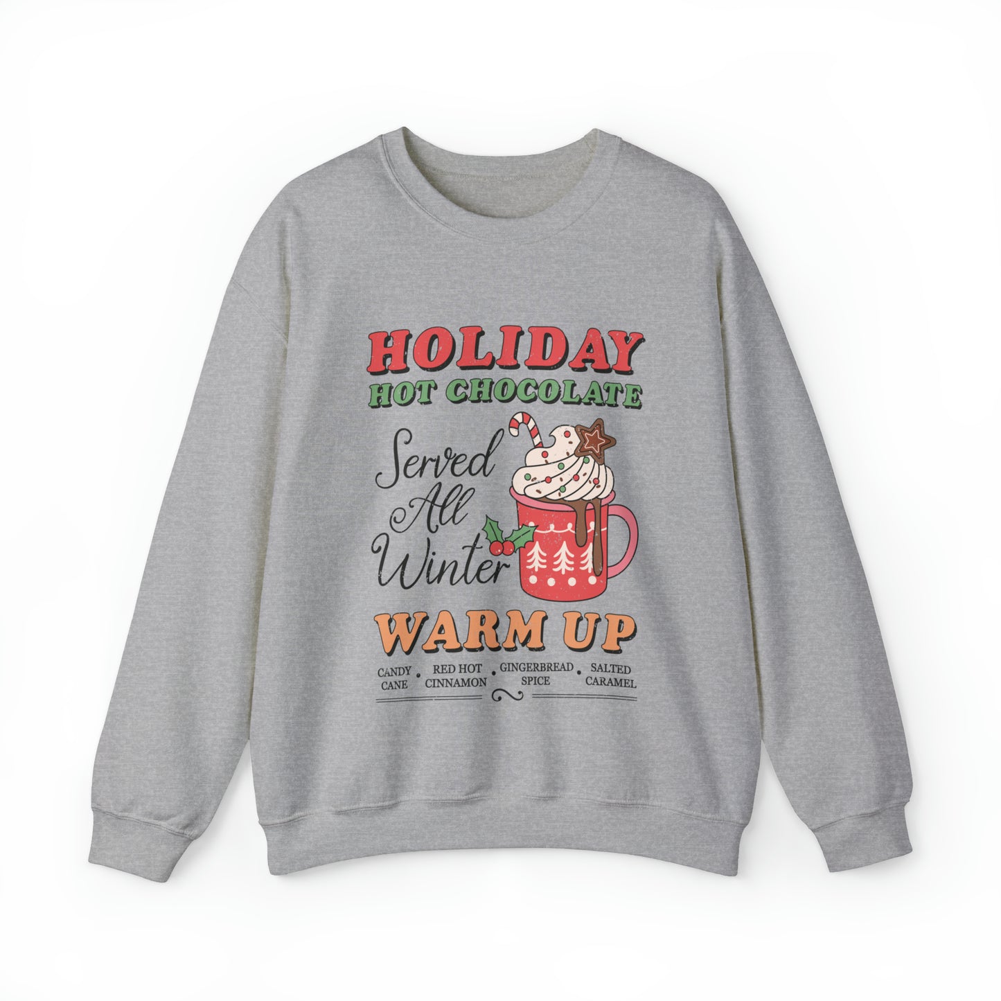 Holiday Hot Chocolate Women's Christmas Crewneck Sweatshirt