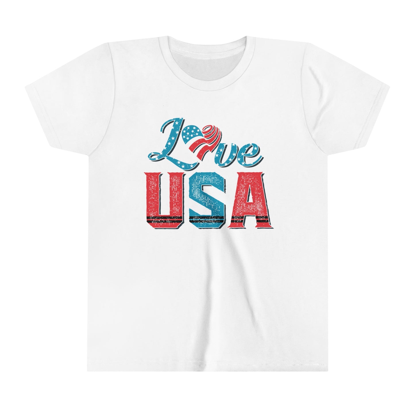 Love USA 4th of July USA Youth Shirt