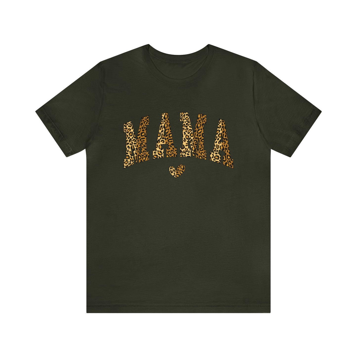 Mama Leopard Print Women's Tshirt