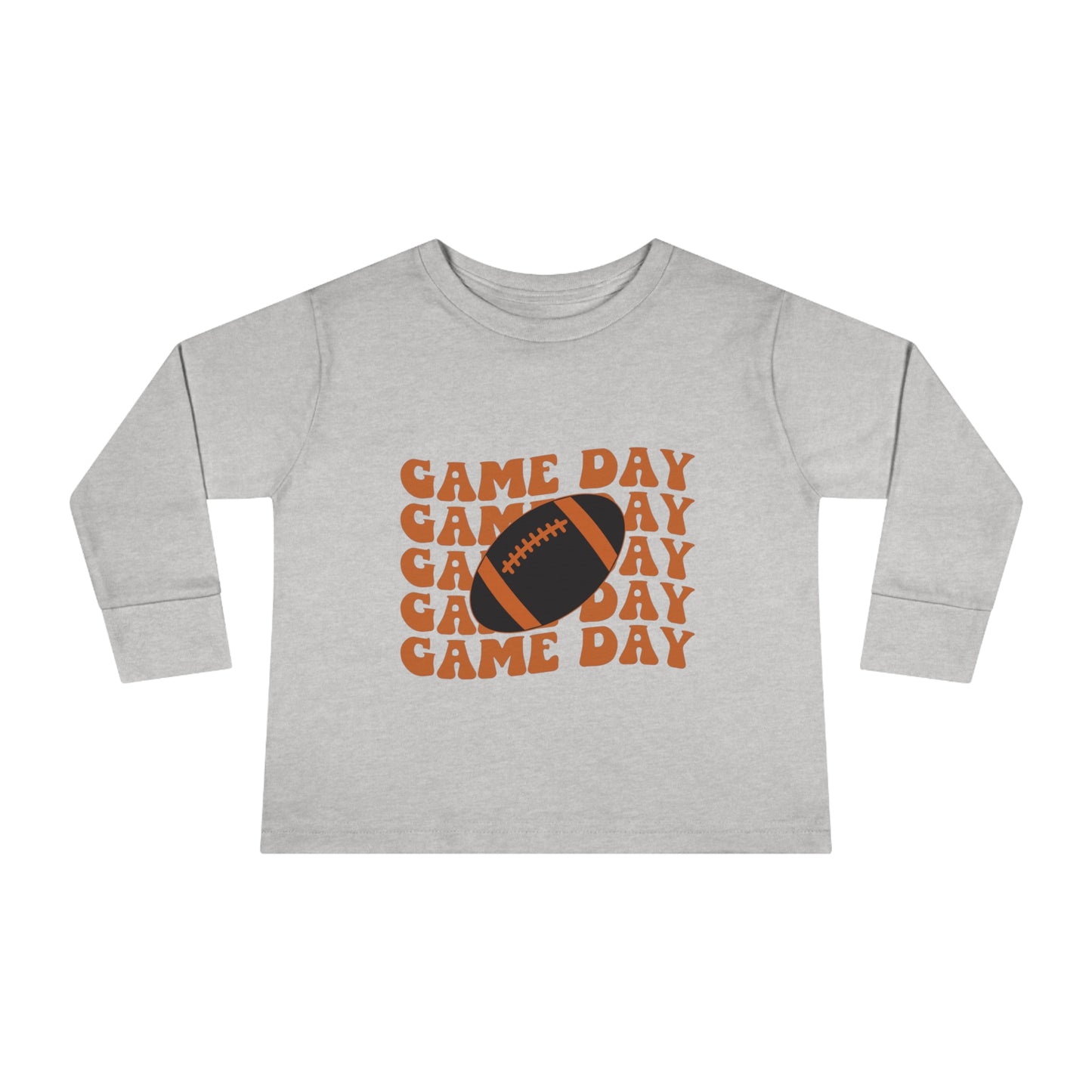 Game Day Football Toddler Long Sleeve Tee