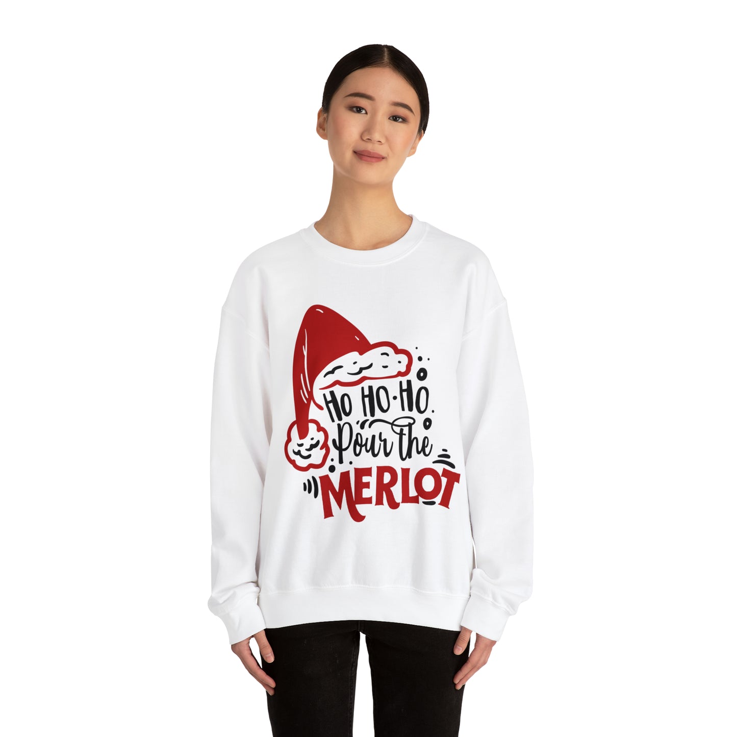HOHOHO Pass the Merlot Christmas Sweatshirt