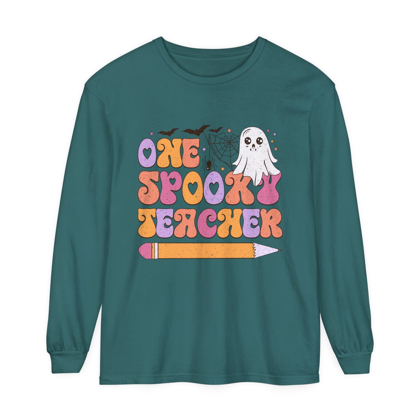 One Spooky Teacher Loose Long Sleeve T-Shirt