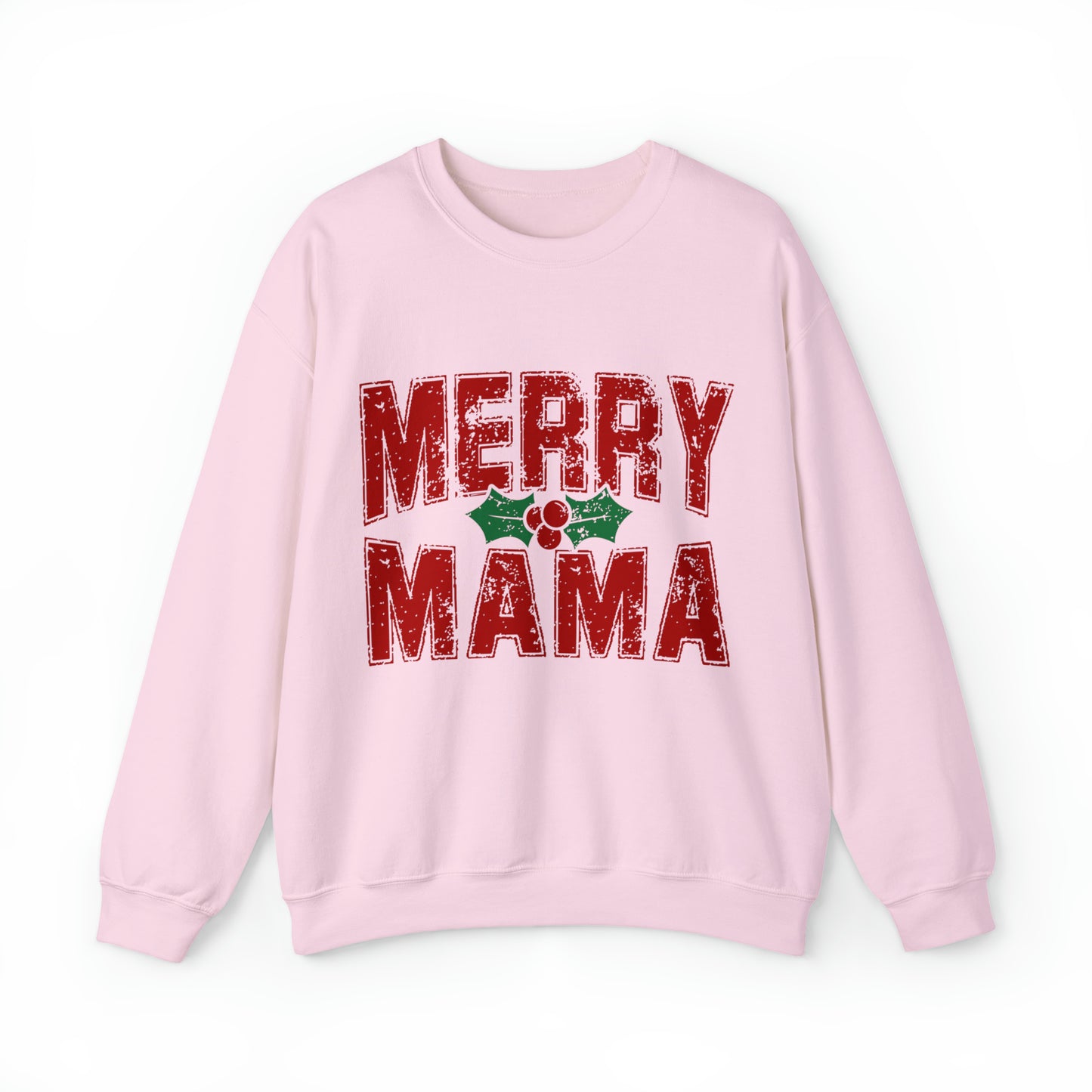 Merry Mama Women's Christmas Crewneck Sweatshirt