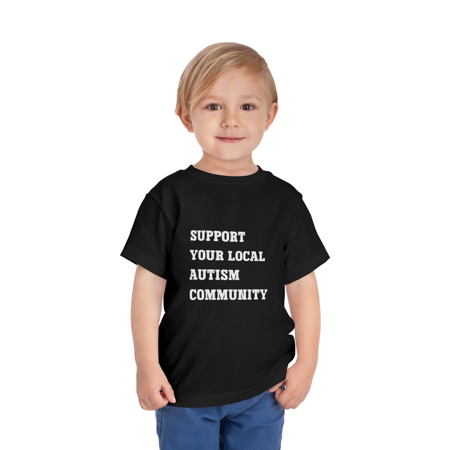 Support Your Local Autism Community Toddler Short Sleeve Tee