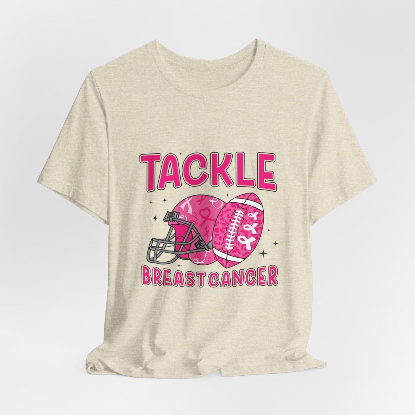 Tackle Breast Cancer Women's Breast Cancer Awareness Short Sleeve Tee