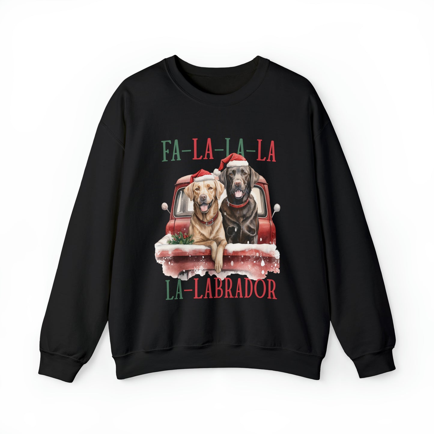 Christmas Lab Dog Sweatshirt Women's