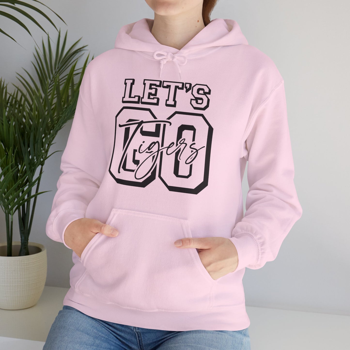 Let's Go Tigers Adult Unisex Heavy Blend™ Hooded Sweatshirt