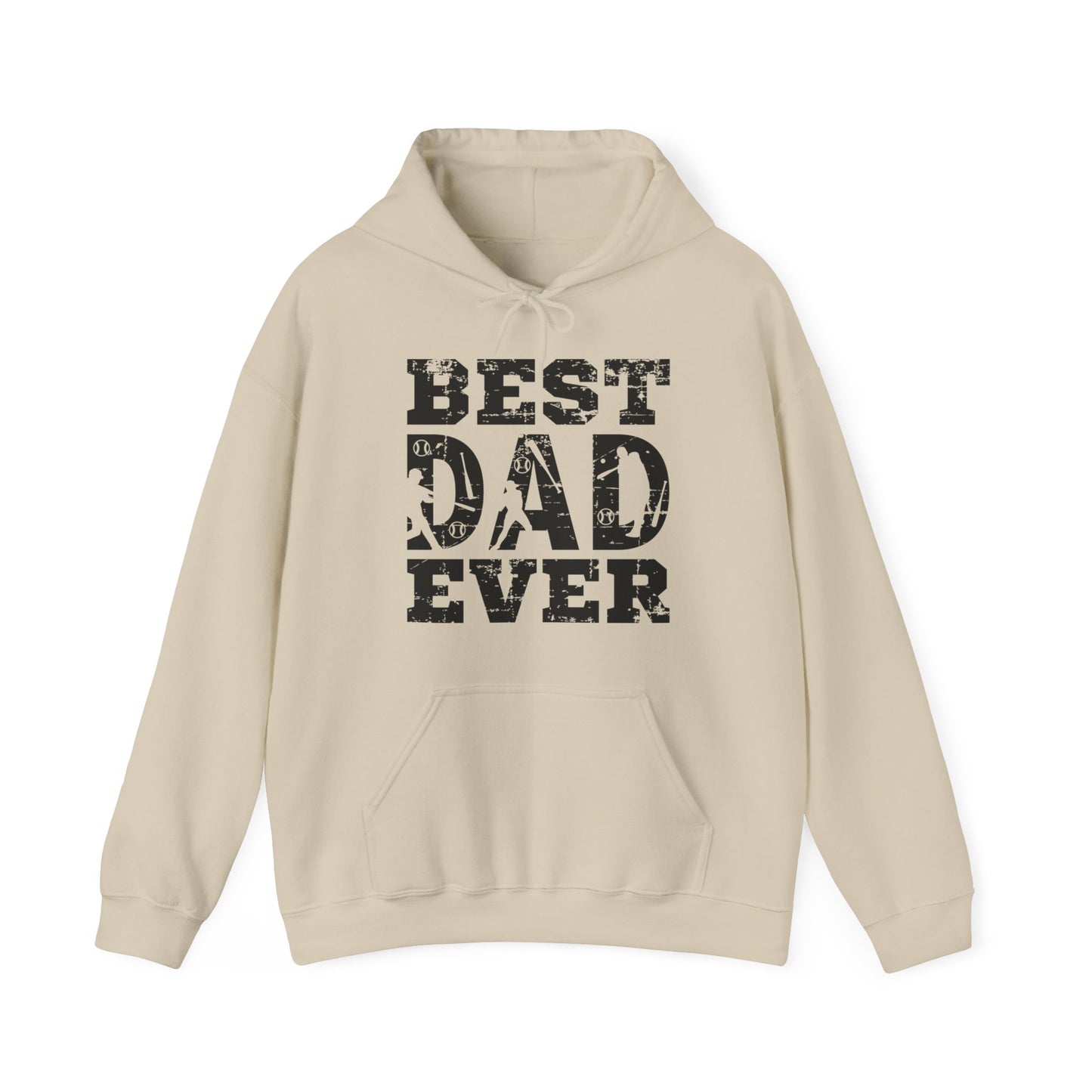 Best Dad Ever Baseball Dad Hooded Sweatshirt