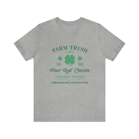 St. Patrick's Day Farm Fresh Clovers Women's Tshirt