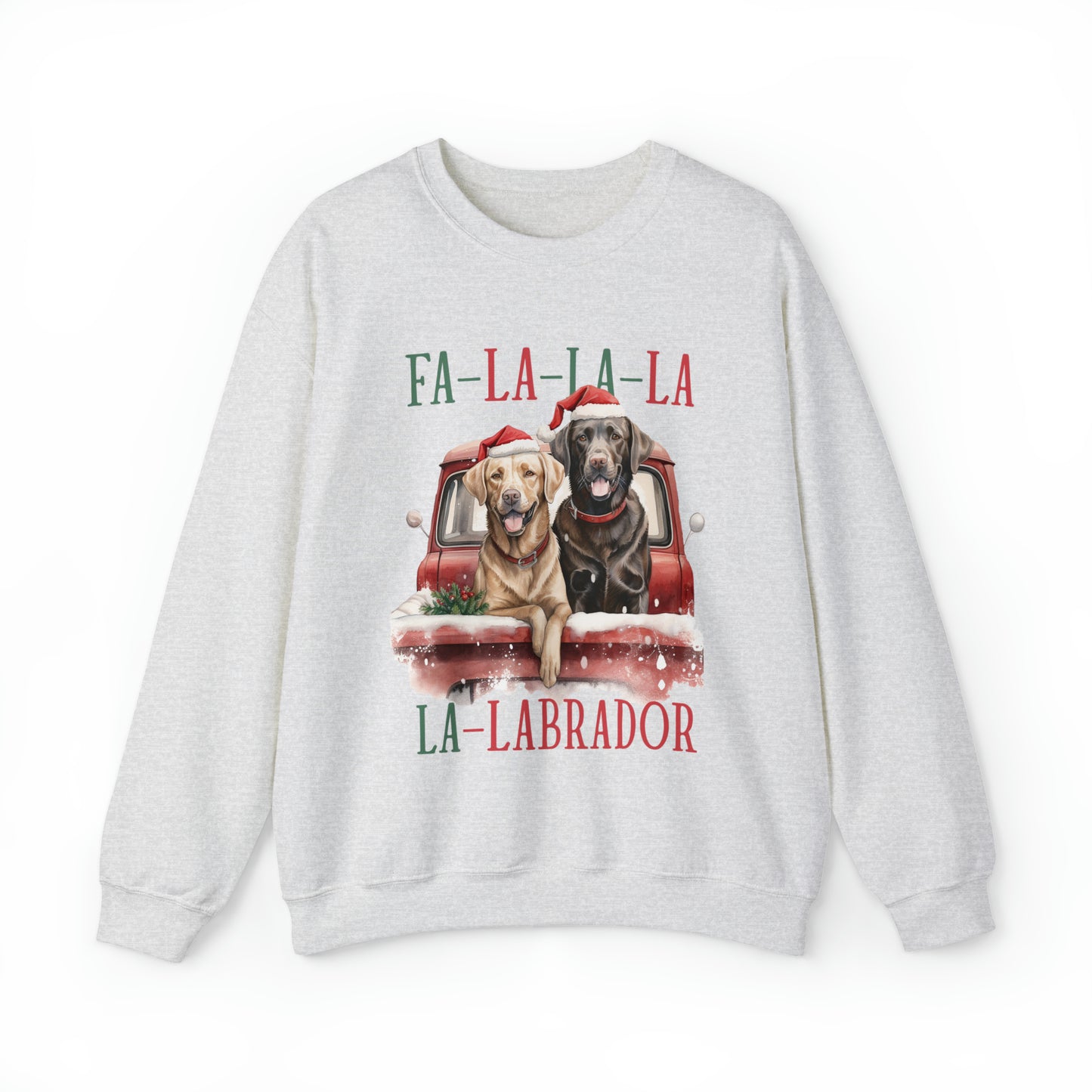 Christmas Lab Dog Sweatshirt Women's