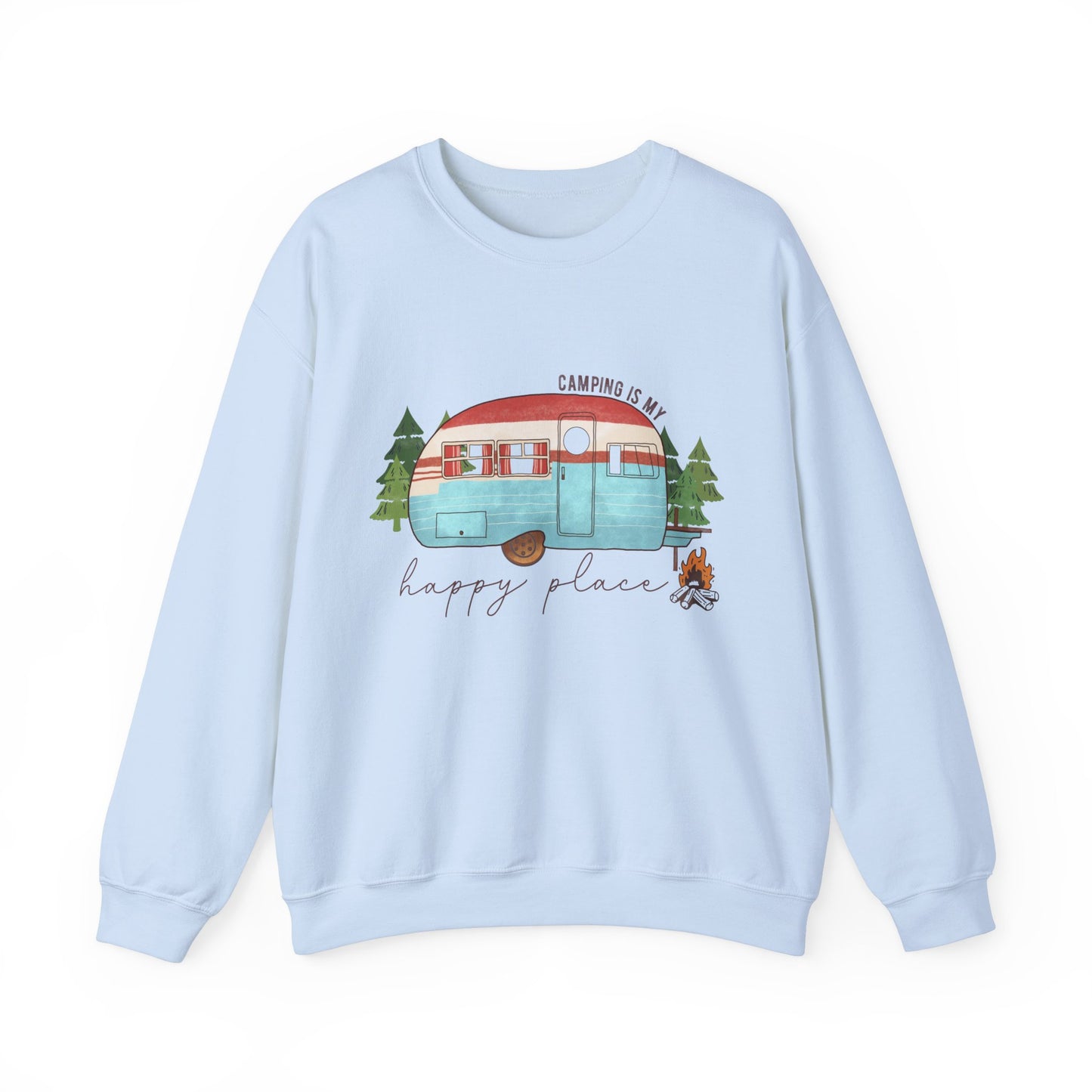 Camping is my happy place Adult Unisex Sweatshirt