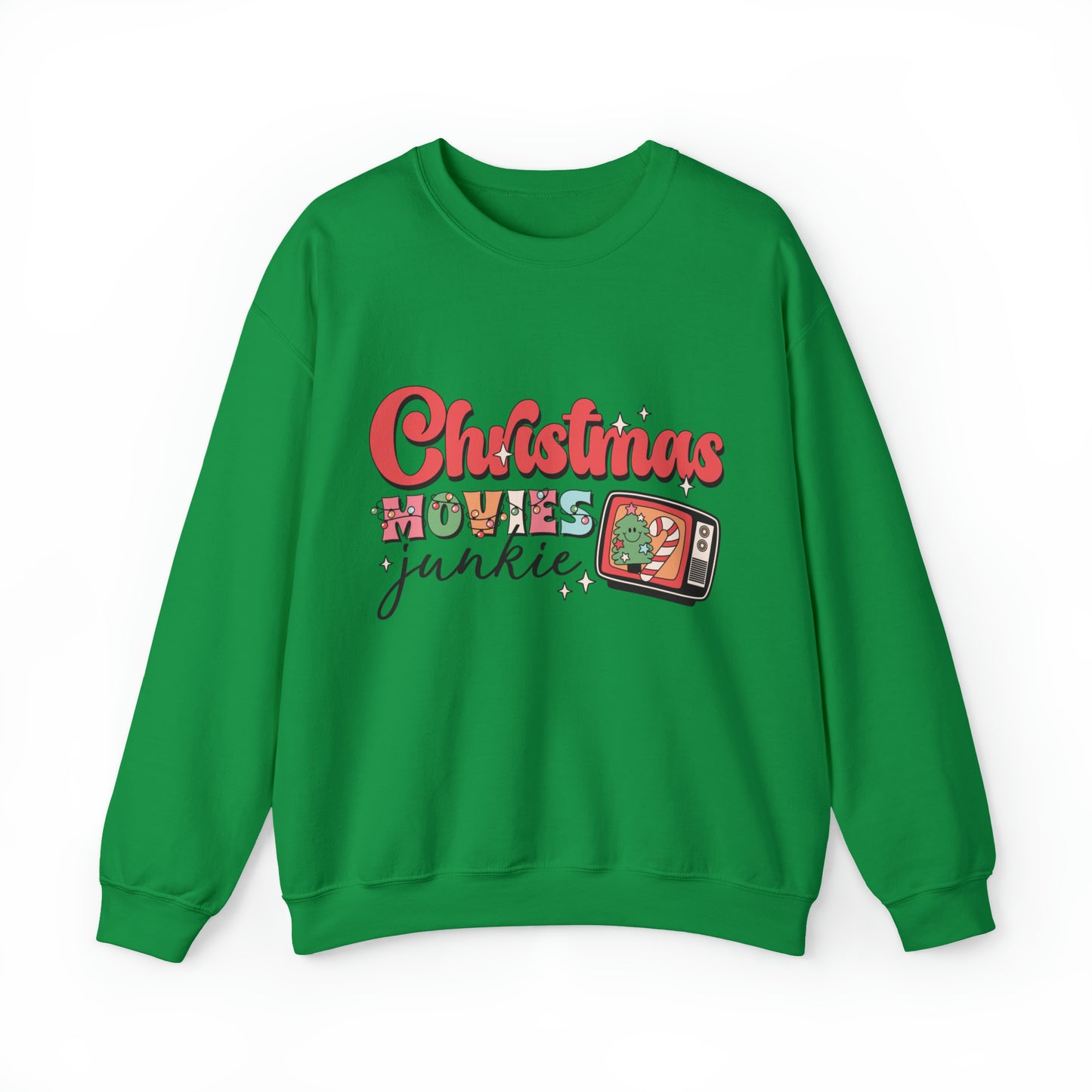 Christmas Movie Junkie Women's Christmas Crewneck Sweatshirt