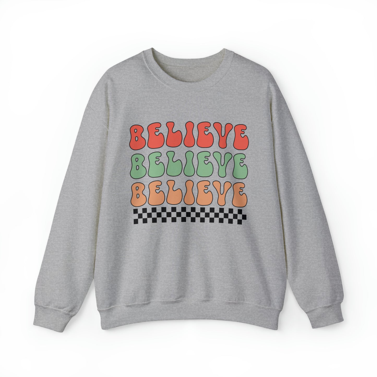 Believe Women's Christmas Crewneck Sweatshirt