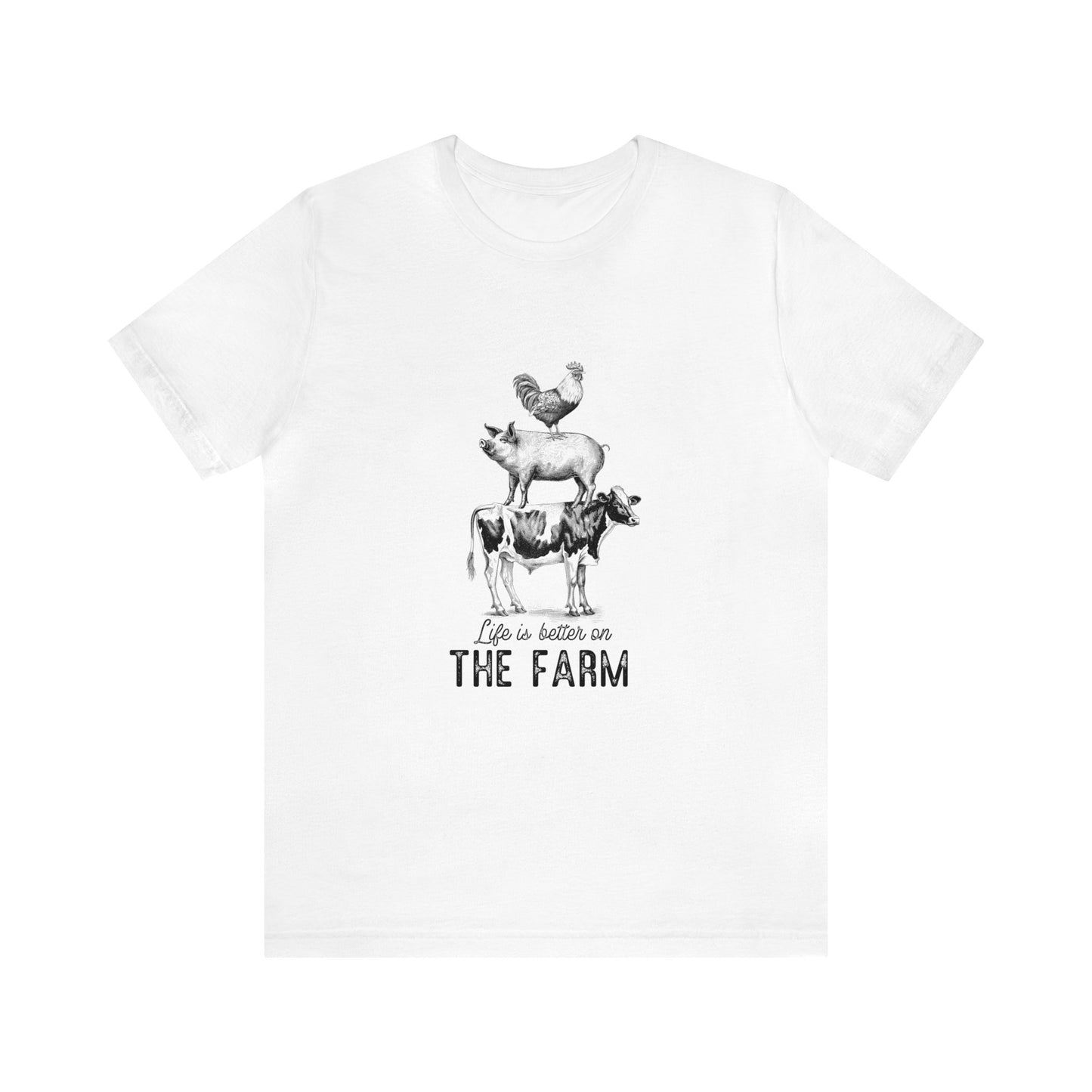 Life is Better on the Farm Animals Women's Tshirt