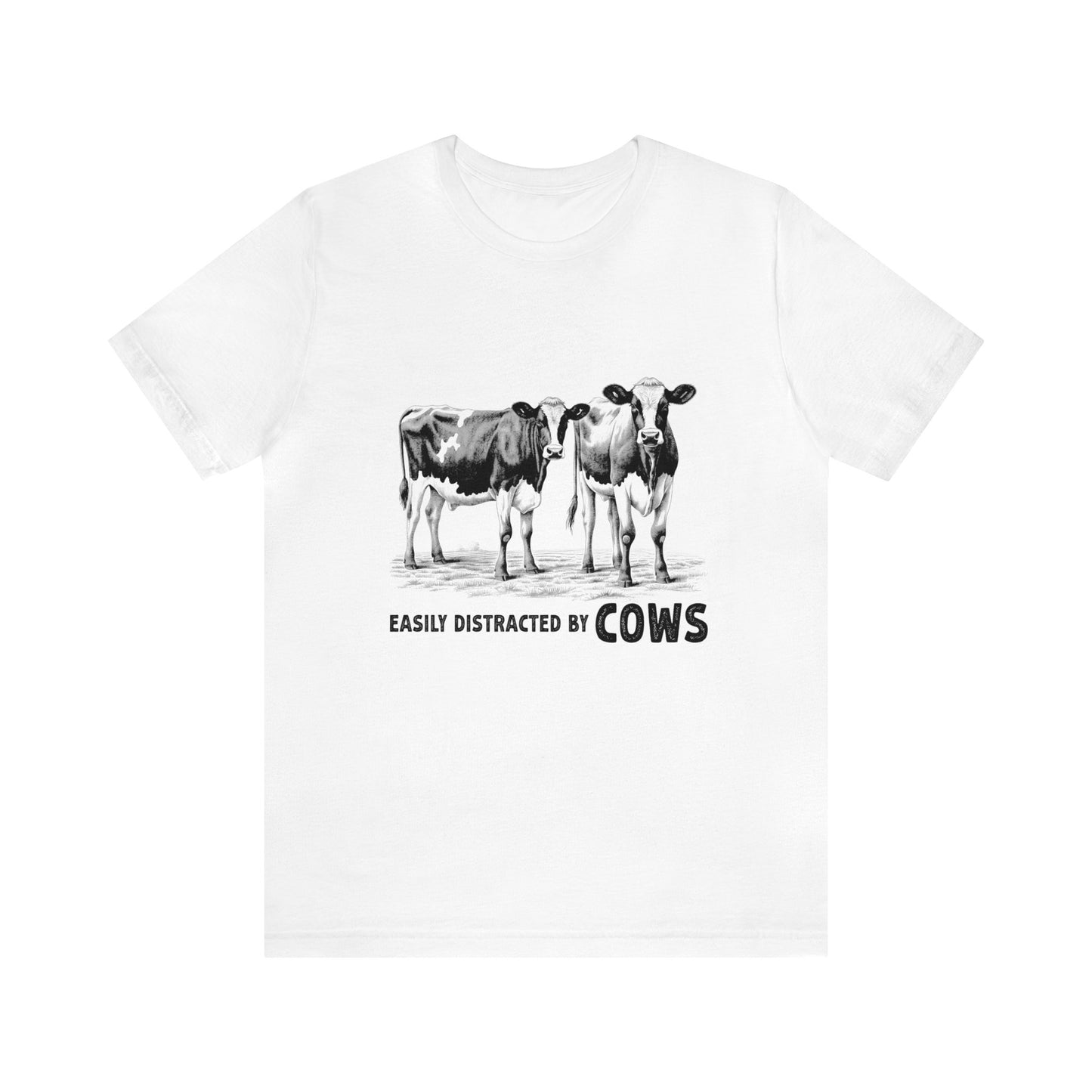 Easily Distracted by Cows Farm Animals Women's Tshirt