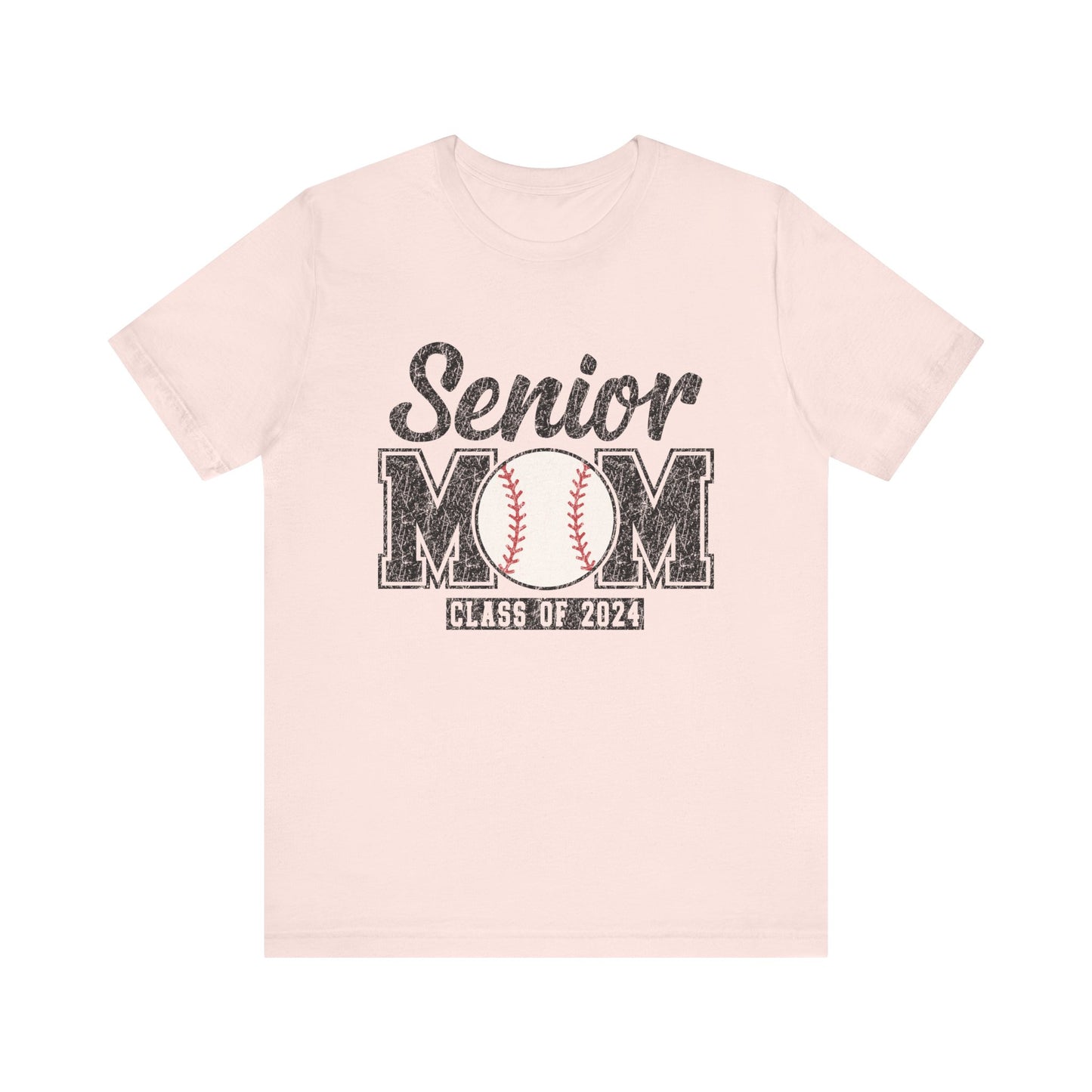 Senior Mom Baseball Mom Class of 2024 Mama Short Sleeve Shirt