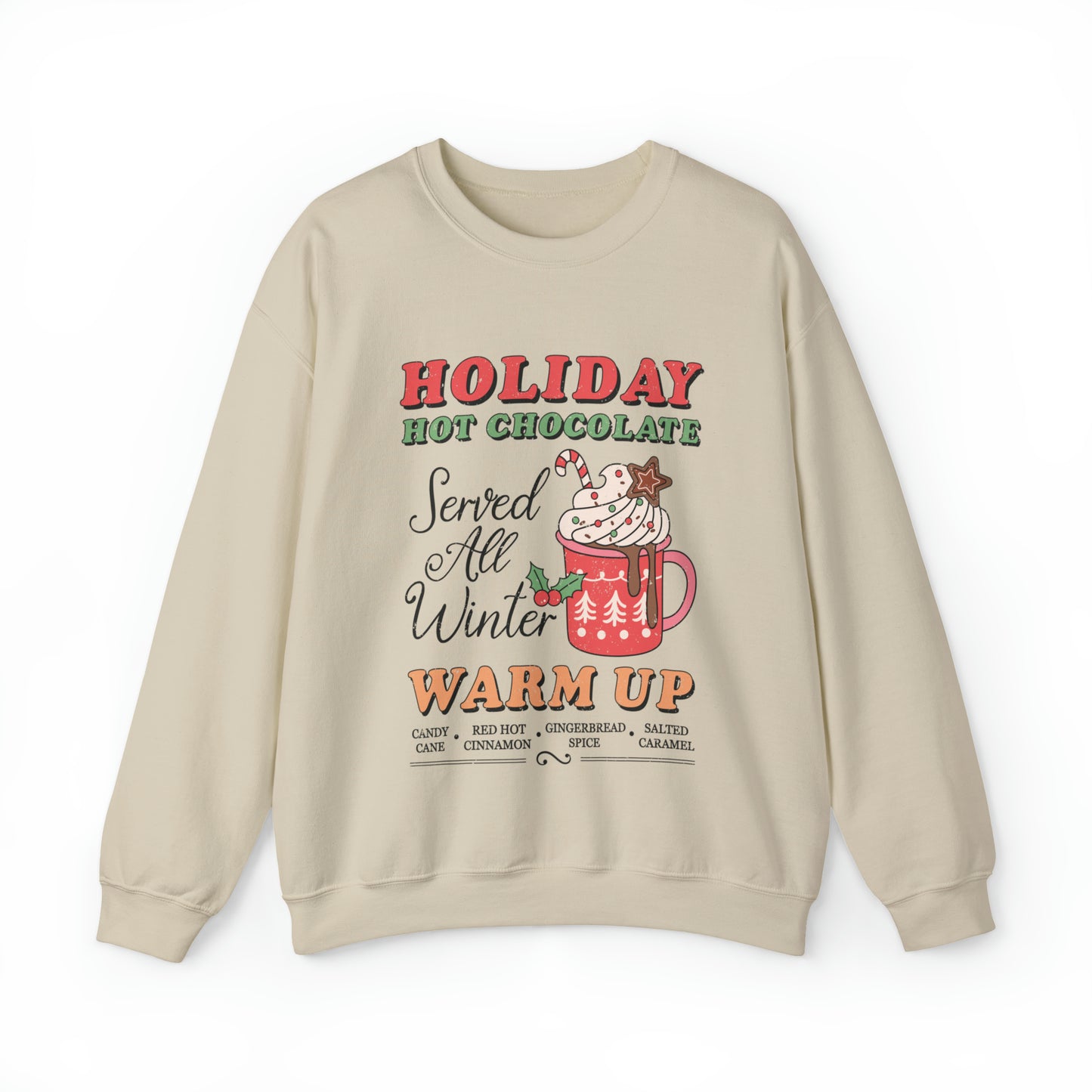 Holiday Hot Chocolate Women's Christmas Crewneck Sweatshirt