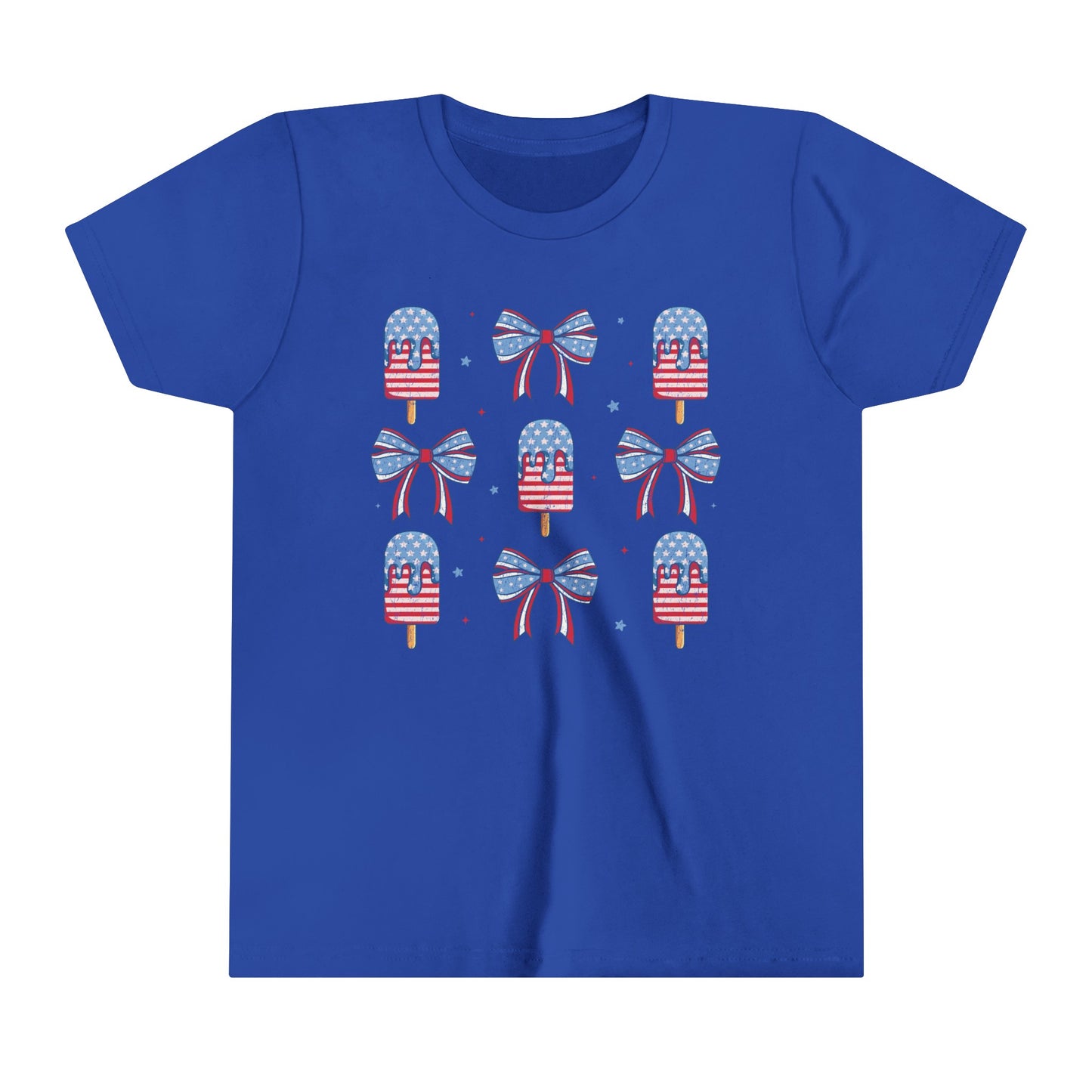 Popsicle and Ribbons 4th of July USA Youth Shirt