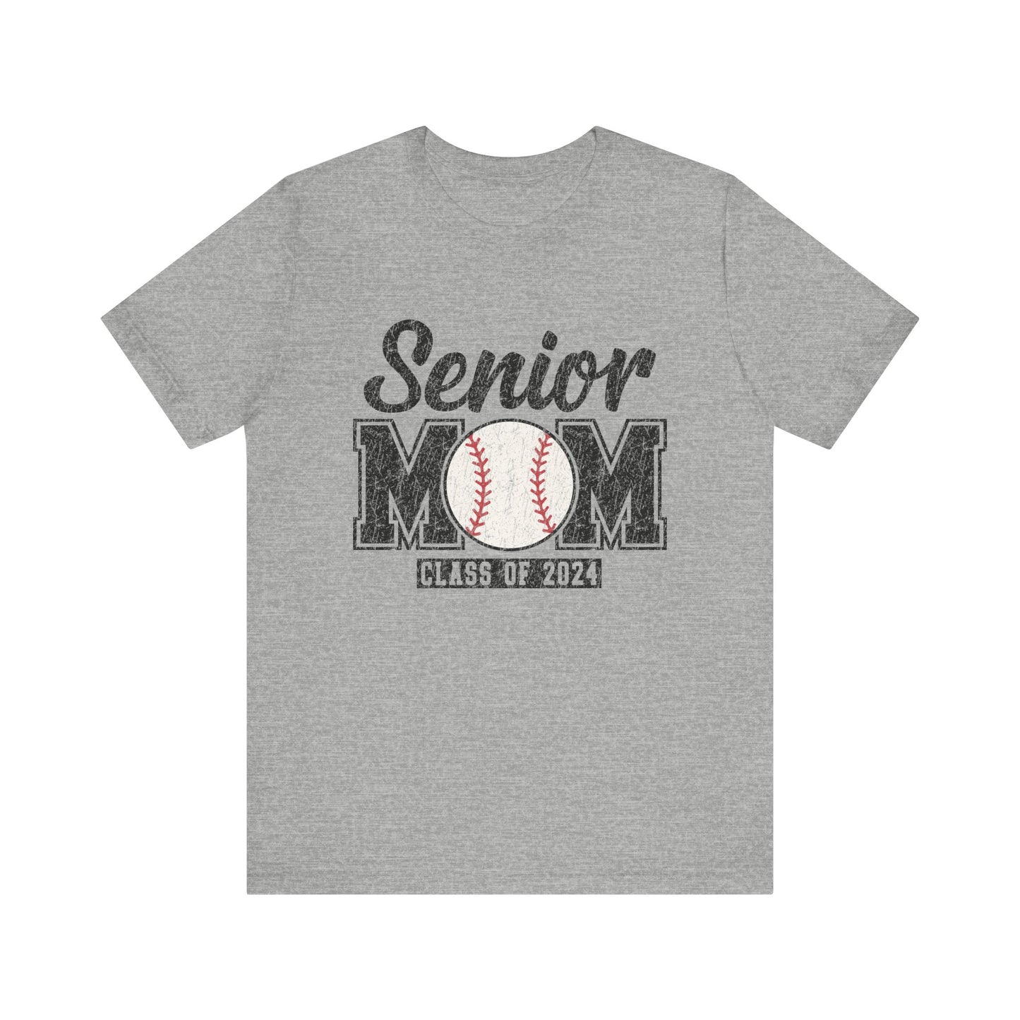 Senior Mom Baseball Mom Class of 2024 Mama Short Sleeve Shirt