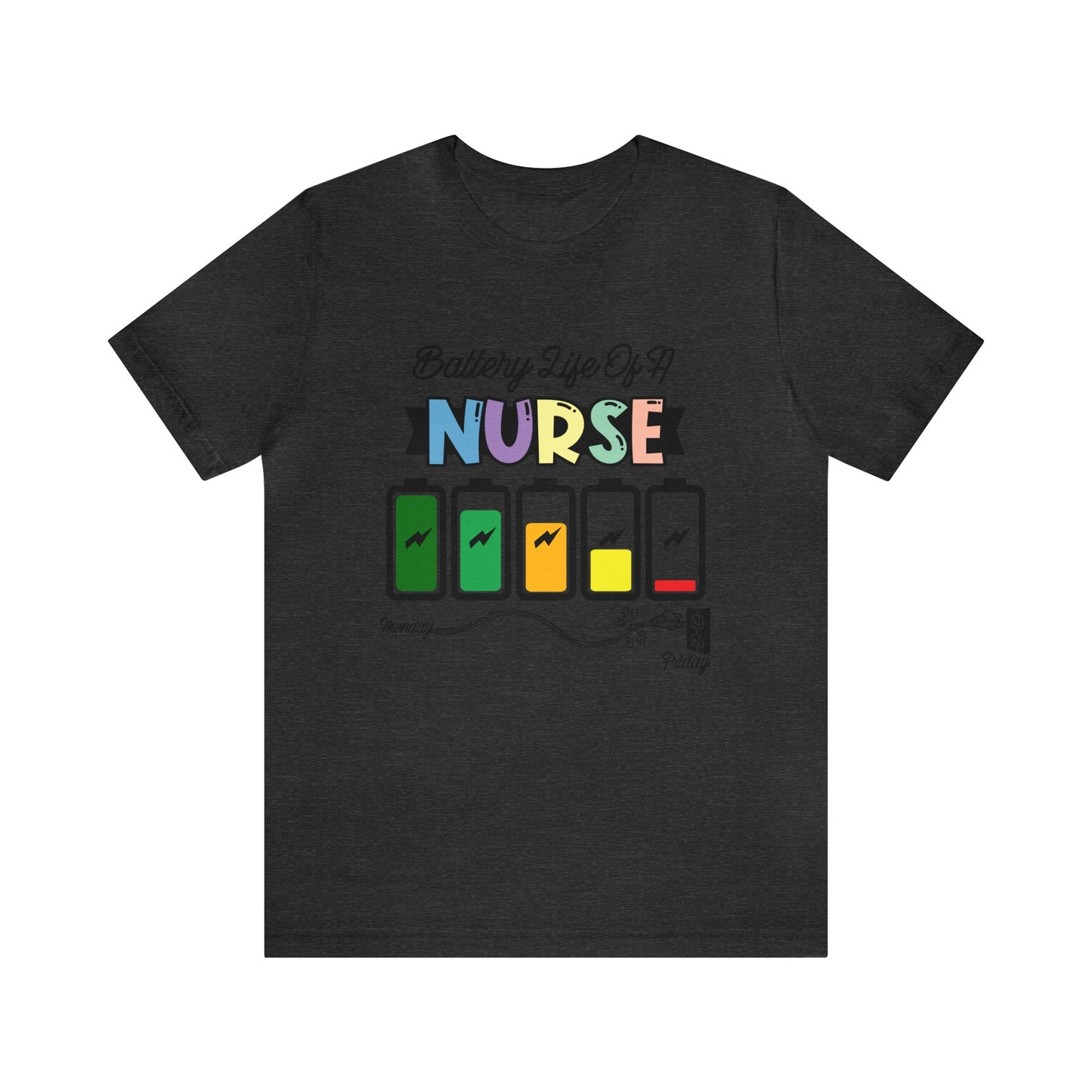 Battery Life of a Nurse Funny Women's Tshirt