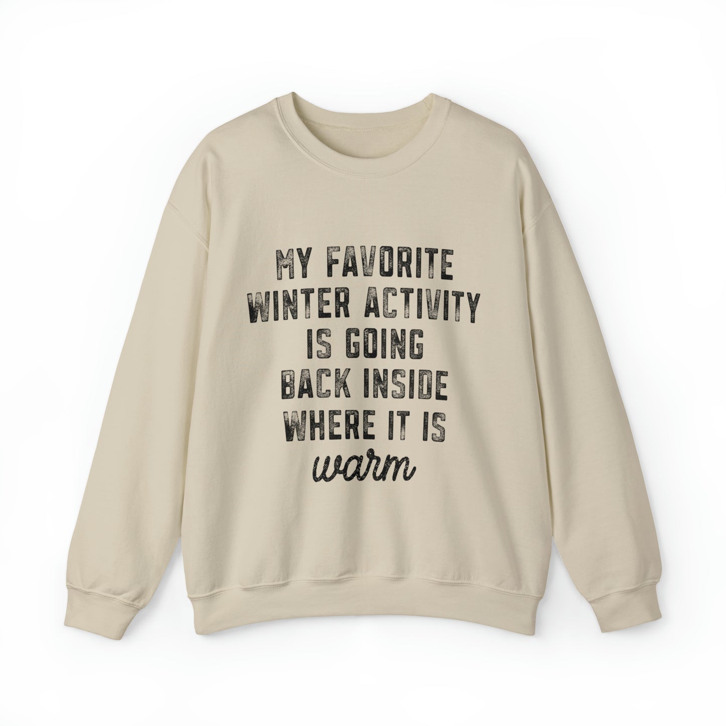 Favorite Winter Activity Women's Christmas Crewneck Sweatshirt