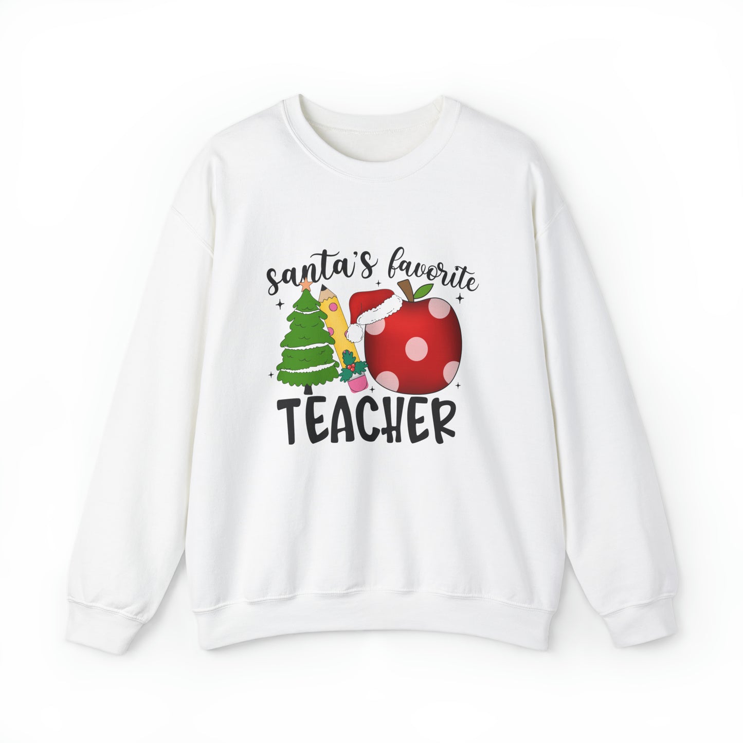 Santa's Favorite Teacher Women's Christmas Sweatshirt