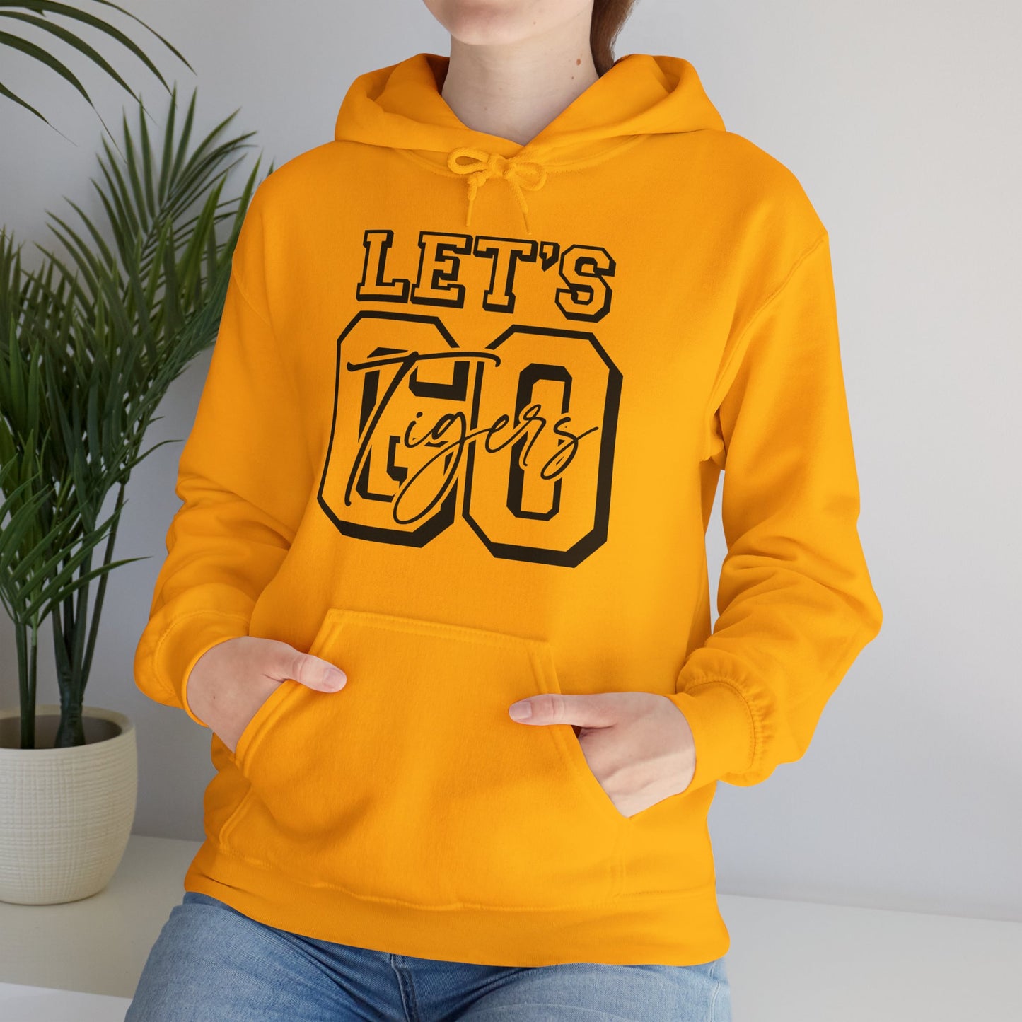 Let's Go Tigers Adult Unisex Heavy Blend™ Hooded Sweatshirt