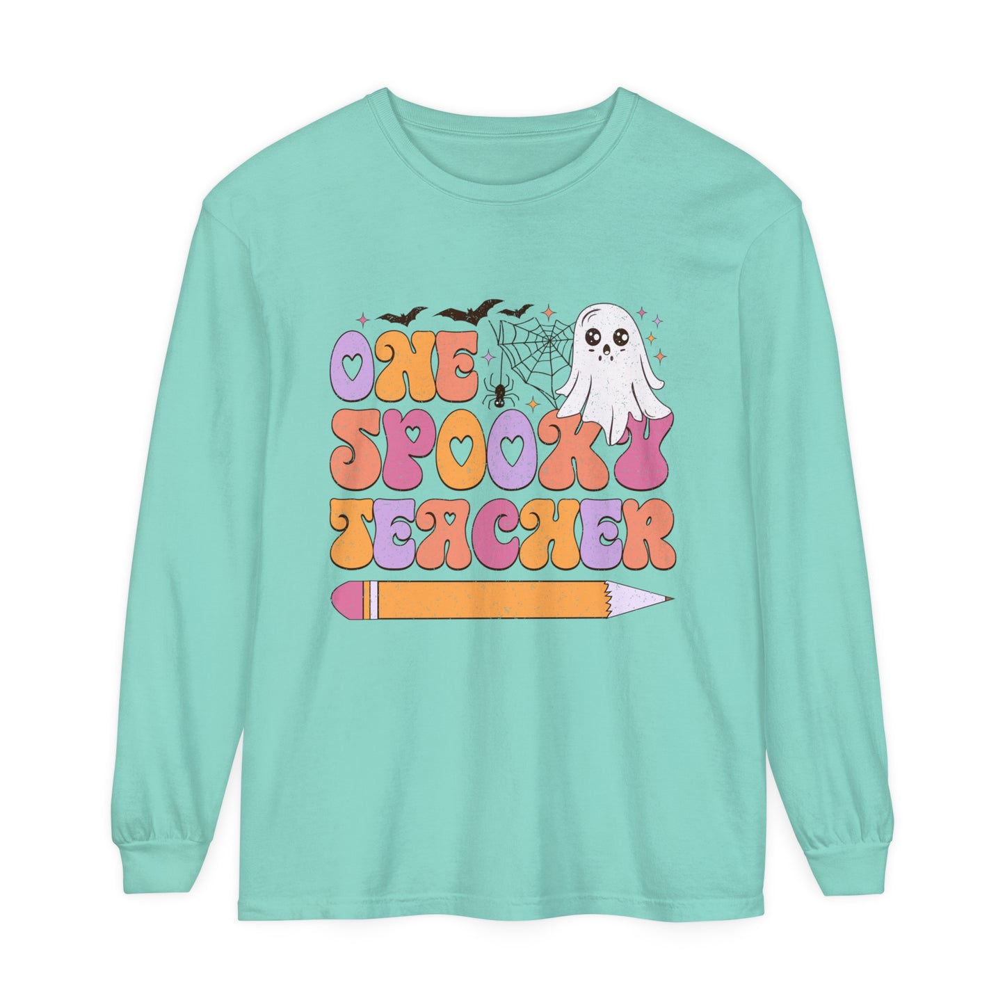 One Spooky Teacher Loose Long Sleeve T-Shirt