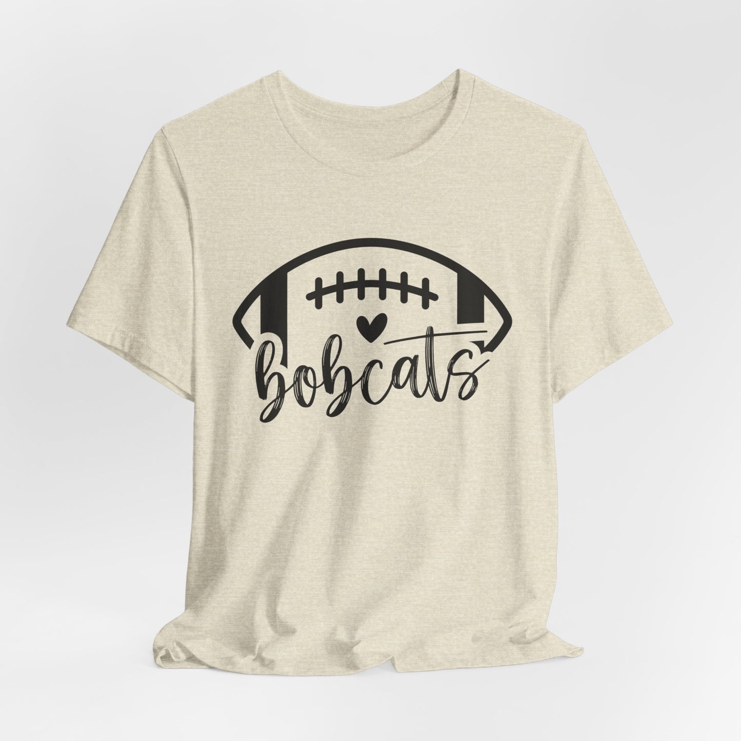 Bobcats Football Adult Unisex Short Sleeve Tee