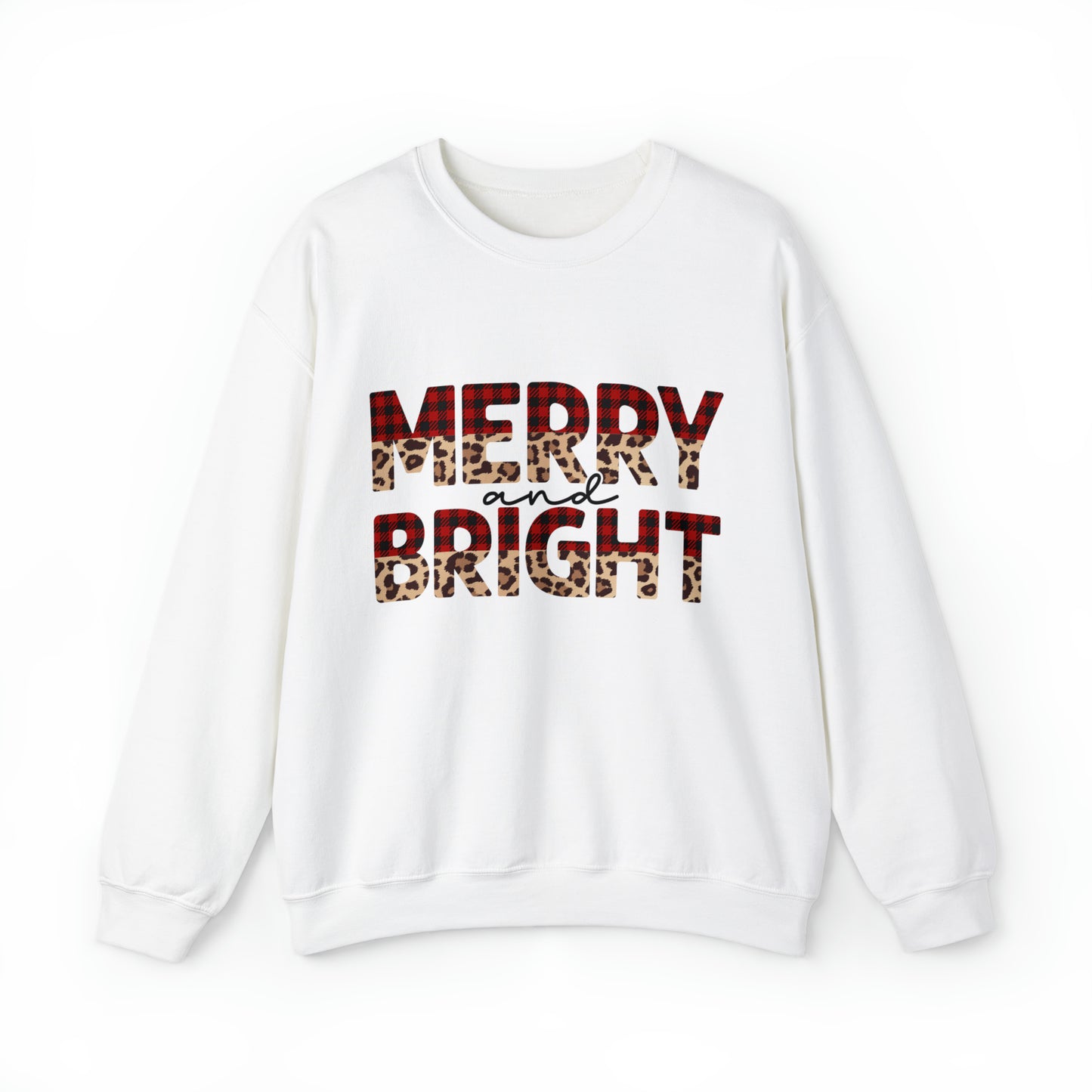 Merry and Bright Women's Christmas Crewneck Sweatshirt