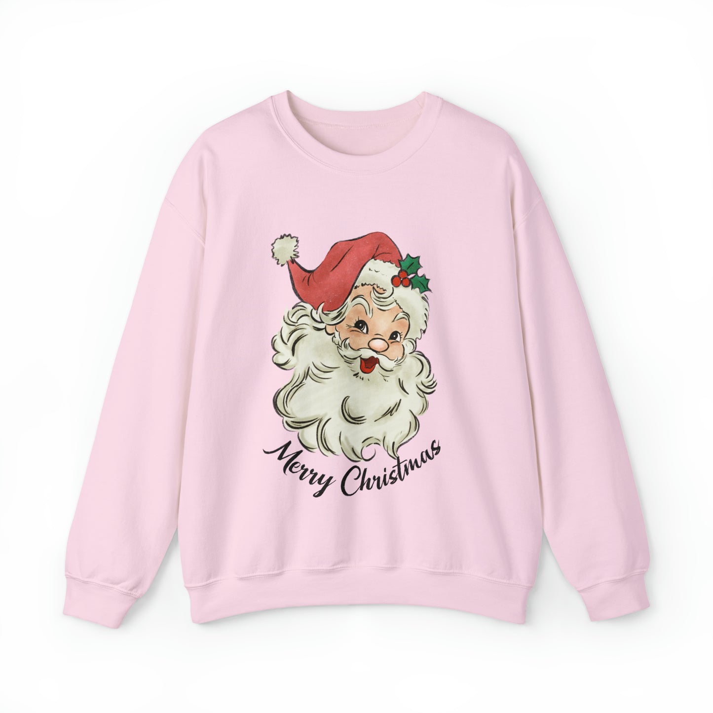 Merry Christmas Vintage Santa Women's Christmas Crewneck Sweatshirt