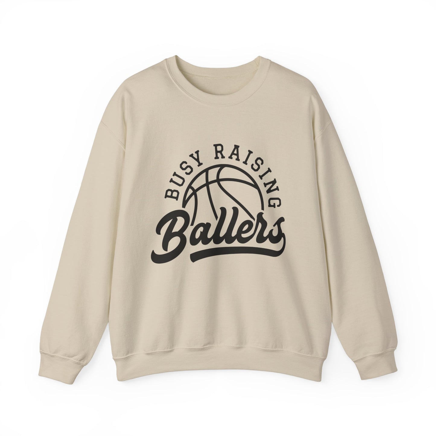 Busy Raising Ballers Women's Basketball Sweatshirt Basketball Mom