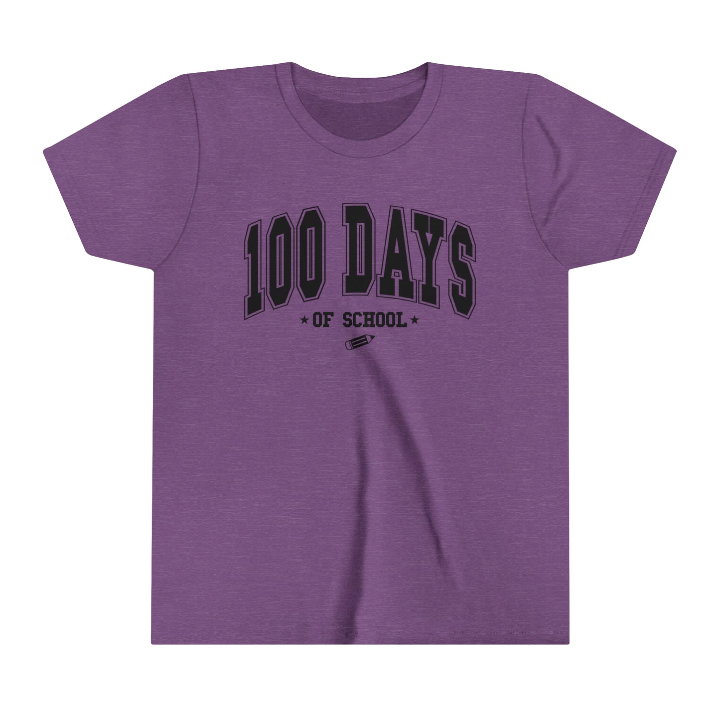 100 Days of School Boy's and Girl's Unisex Short Sleeve Tee