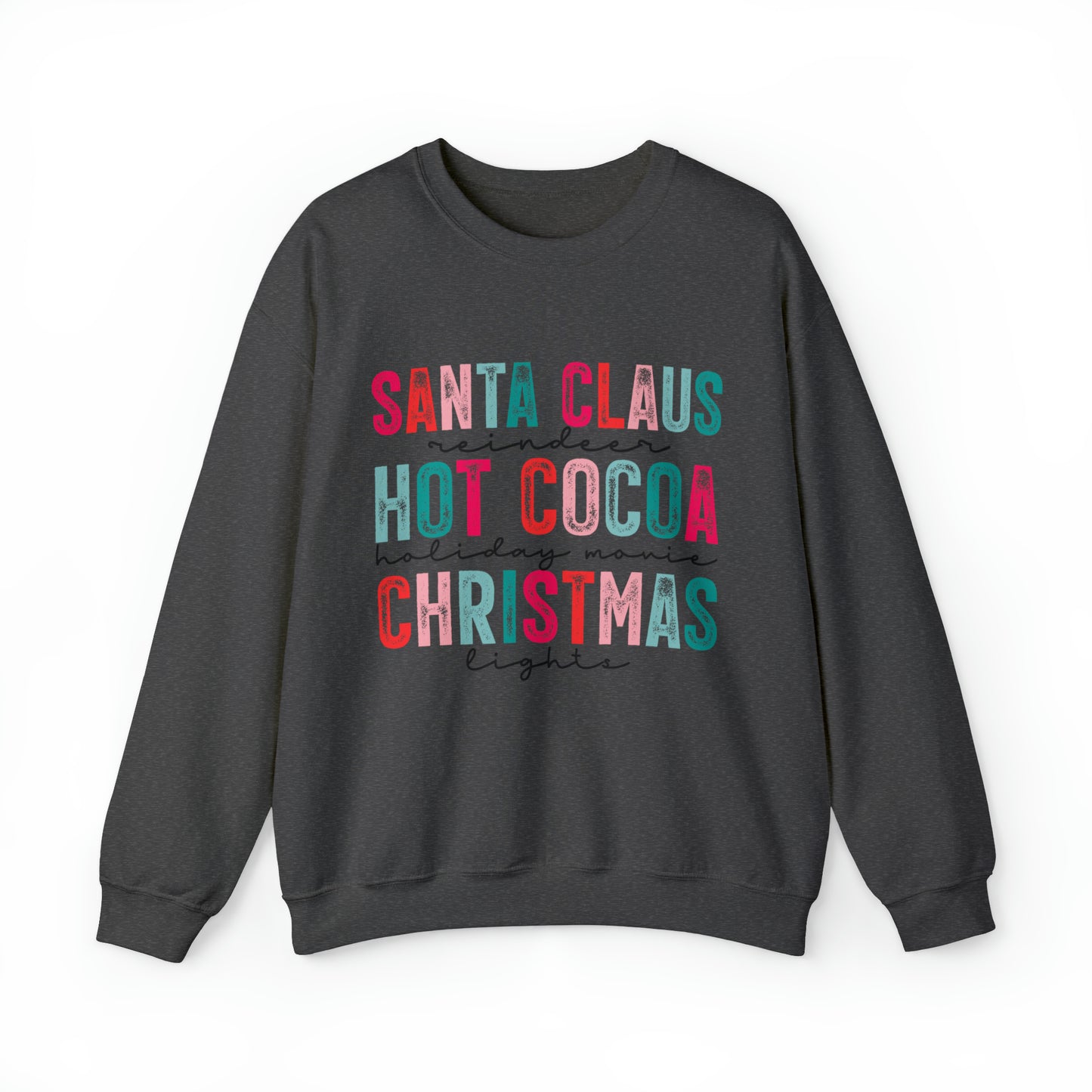 Favorite Christmas Things Women's Christmas Crewneck Sweatshirt with Green