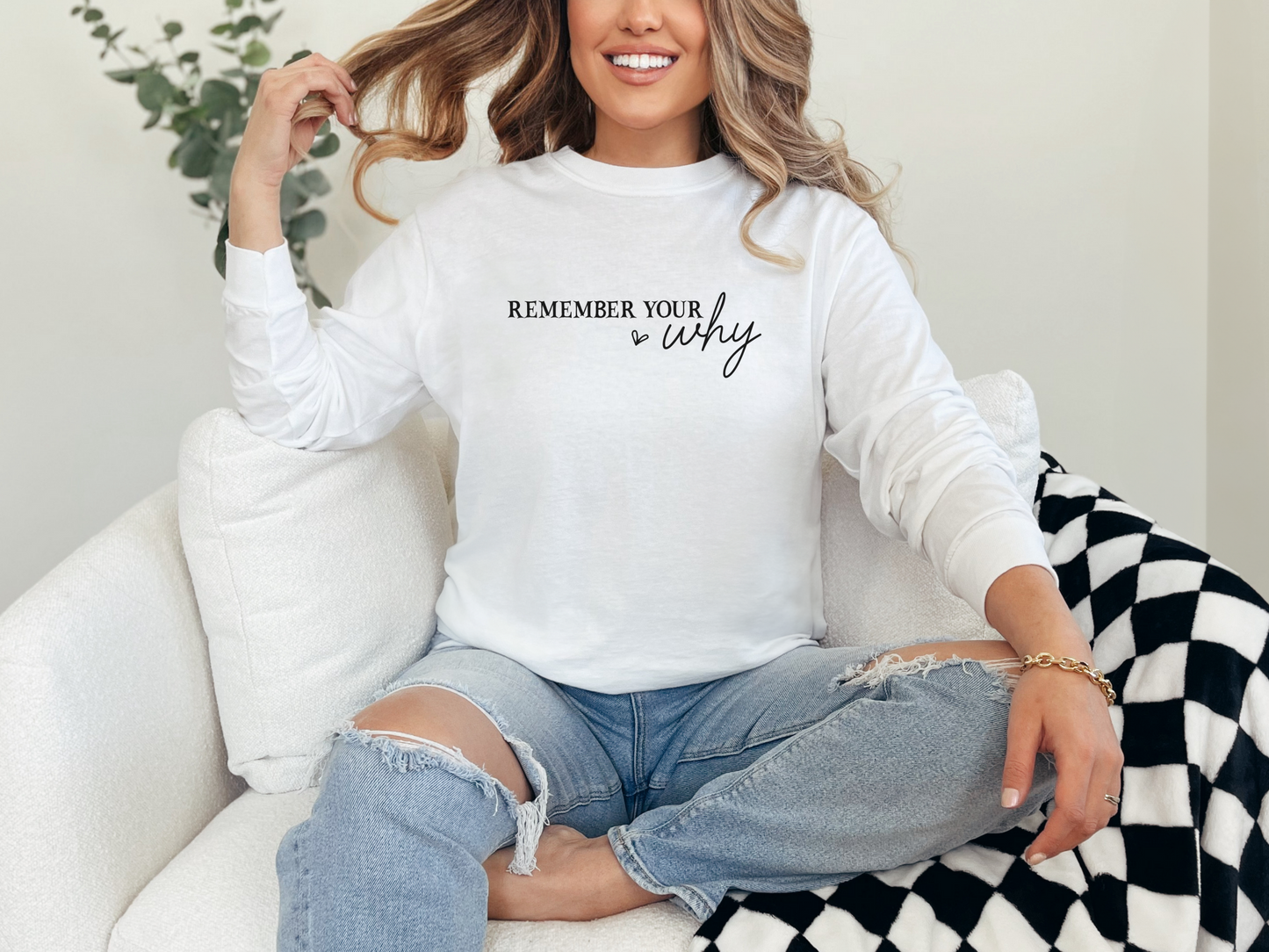 Remember Your Why Women's Loose Long Sleeve T-Shirt